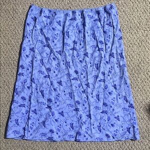 VTG 100% Silk Floral Skirt